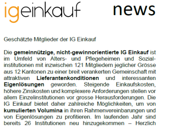 Newsletter IG Einkauf Juli 2024